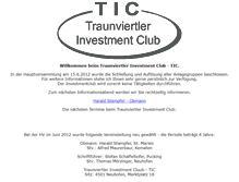 Tablet Screenshot of investmentclub.neuhofen.at